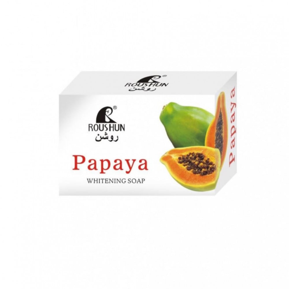 صابون بابايا روشن (Roushun Papaya Soap) لتفتيح البشرة.