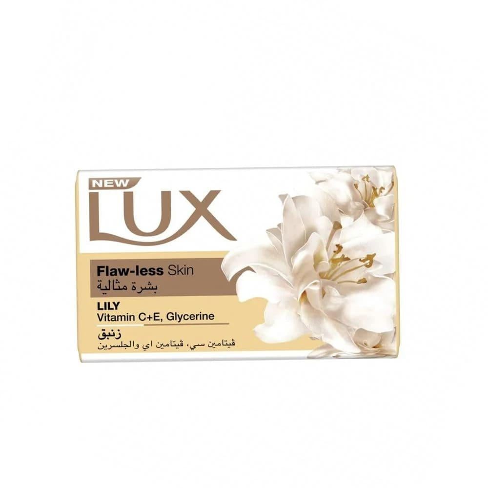 صابون لوكس "بشرة مثالية" (Lux Flaw-less Skin) برائحة الزنبق.